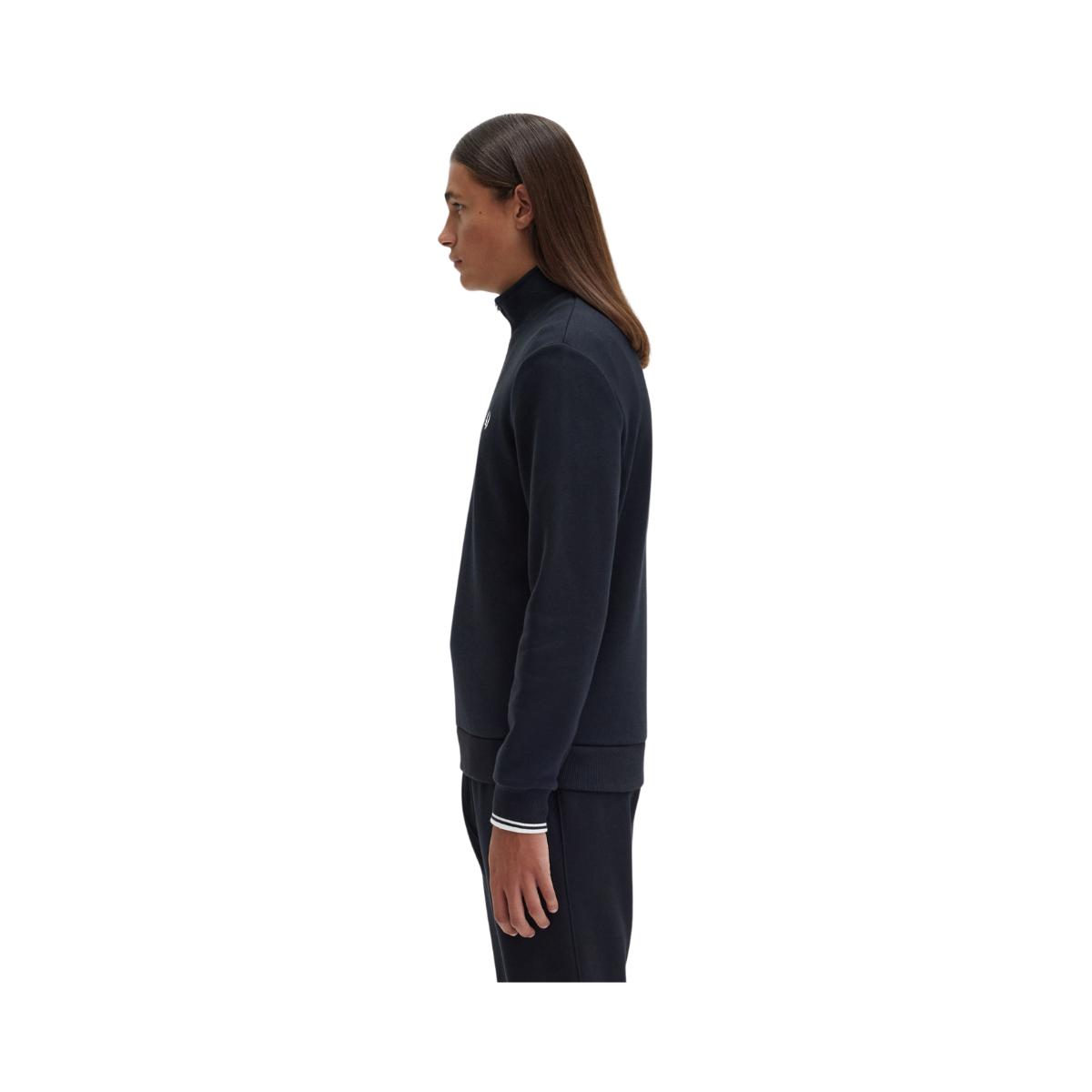 HALF ZIP SWEATSHIRT - Black