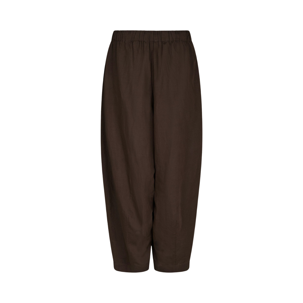 Prina Linen Pants - Dark Brown