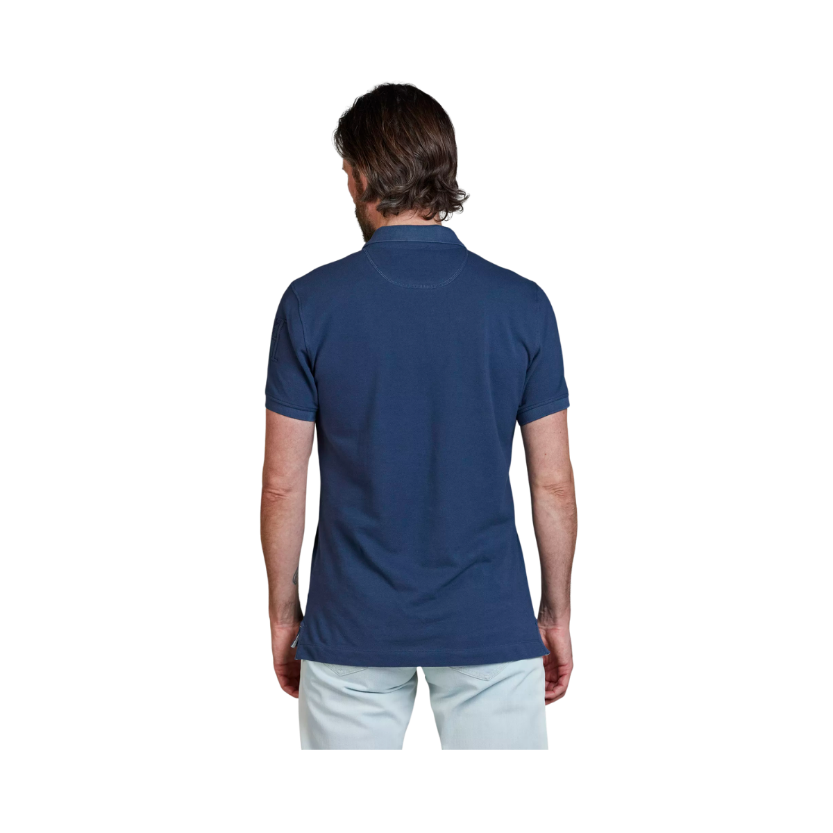 Rough Style Polo - Mid blue