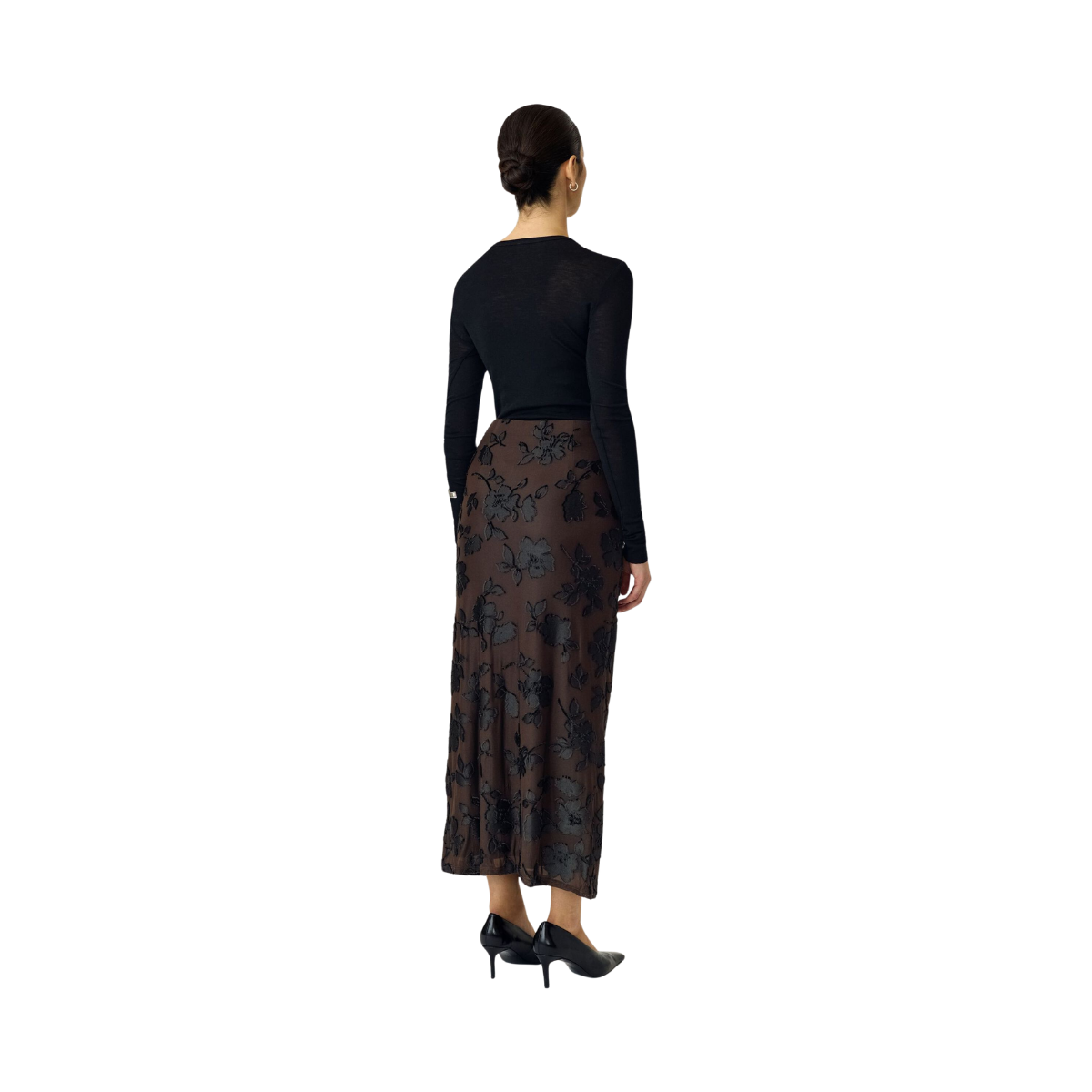 YASMarena Ankle Skirt - Coffee Bean