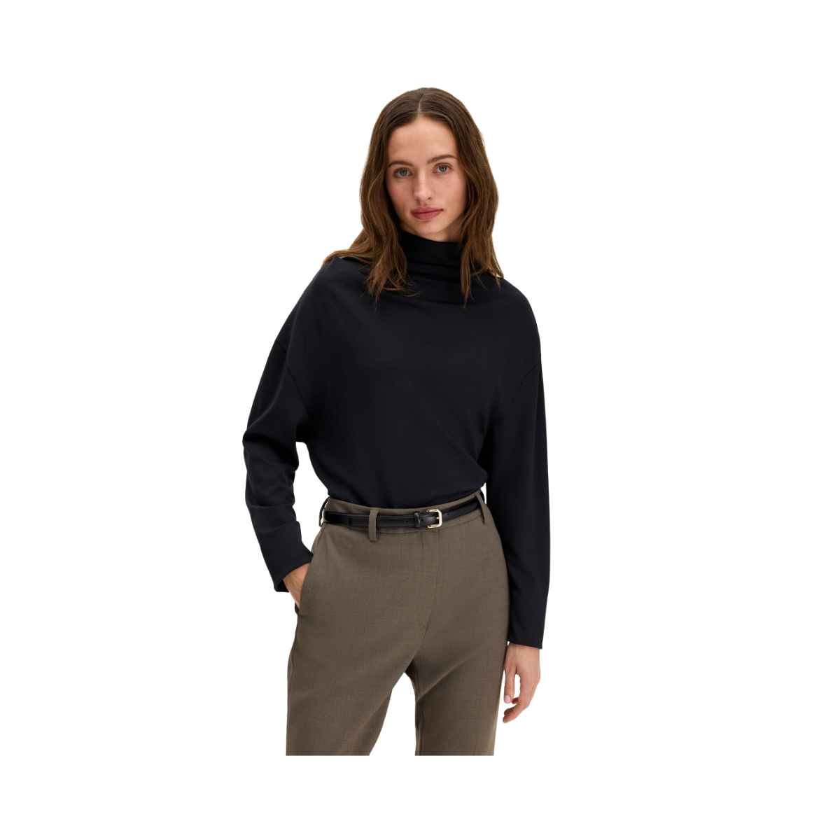 Twisted Neck Top - Black