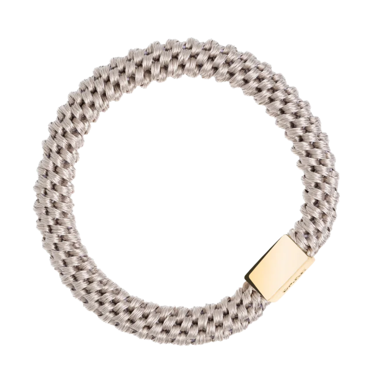 Fat Hair Tie W/Gold - Sand