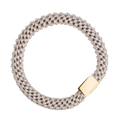 Fat Hair Tie W/Gold - Sand