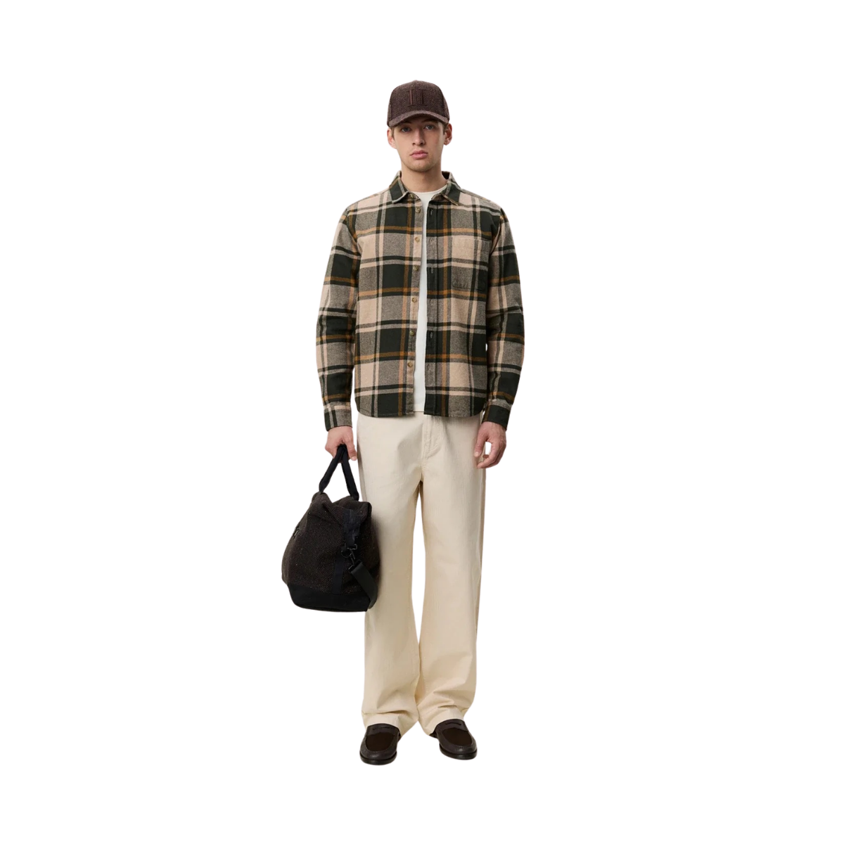 Check Flannel Shirt - Rosin Green