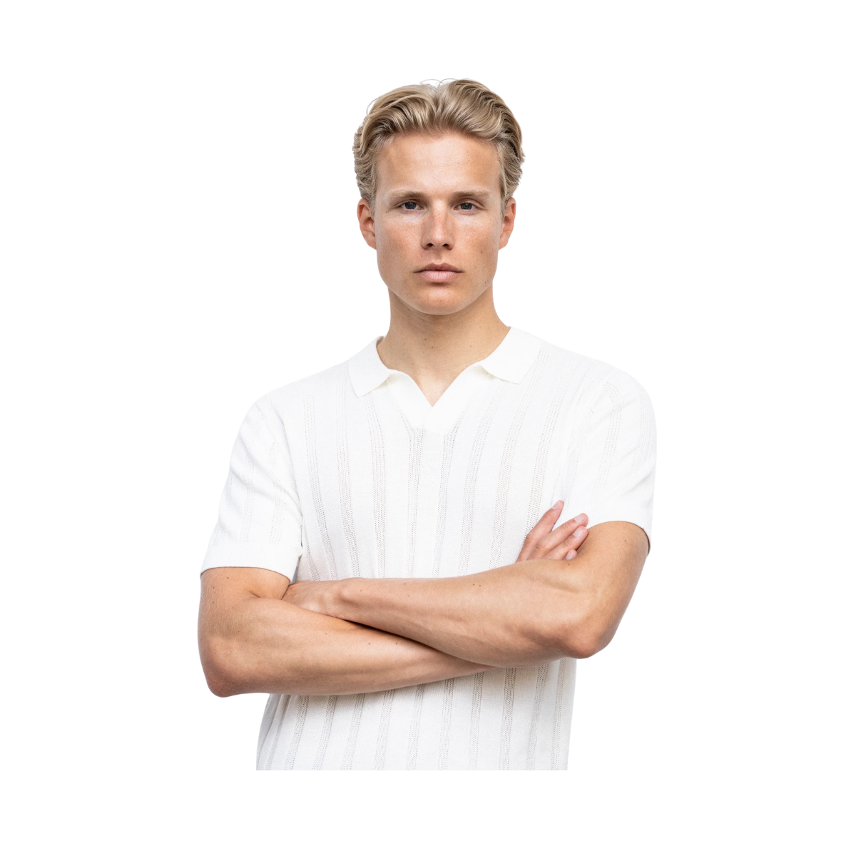 Nash Polo Knit - Offwhite