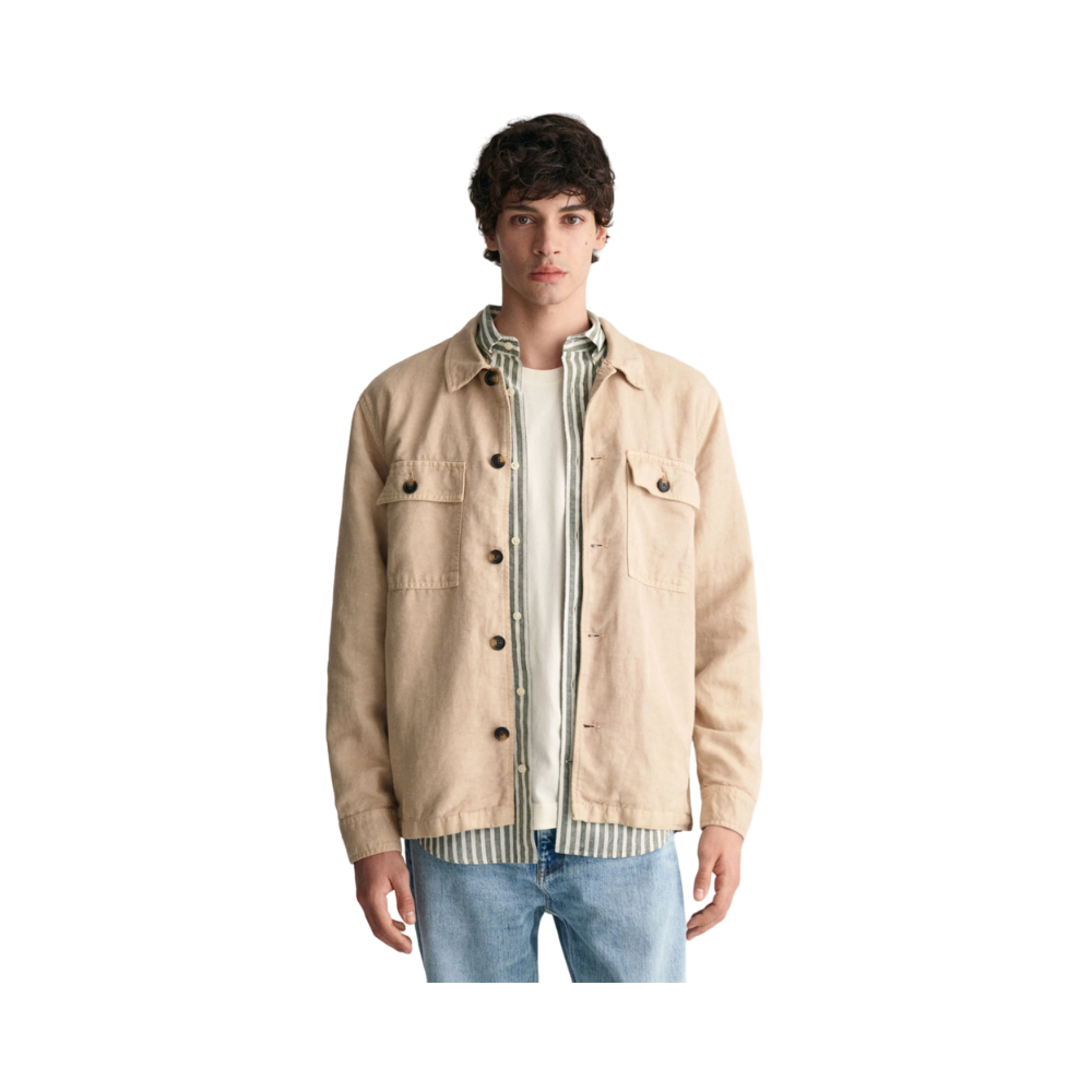 Twill Overshirt - Beige