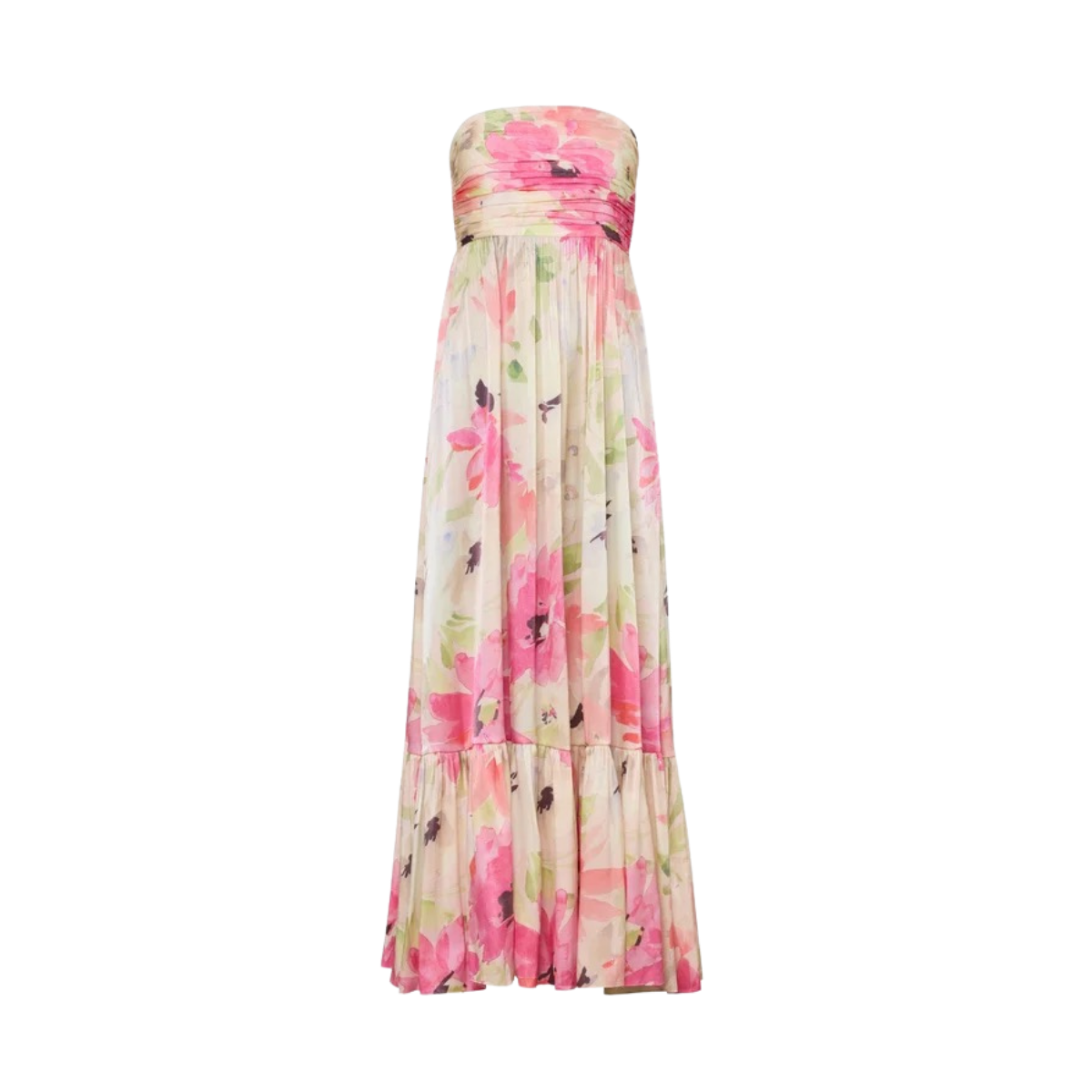 Shiny Bandeau Dress - Soft Dew