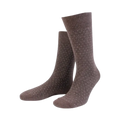 True Micro Dot Sock - Brown melange