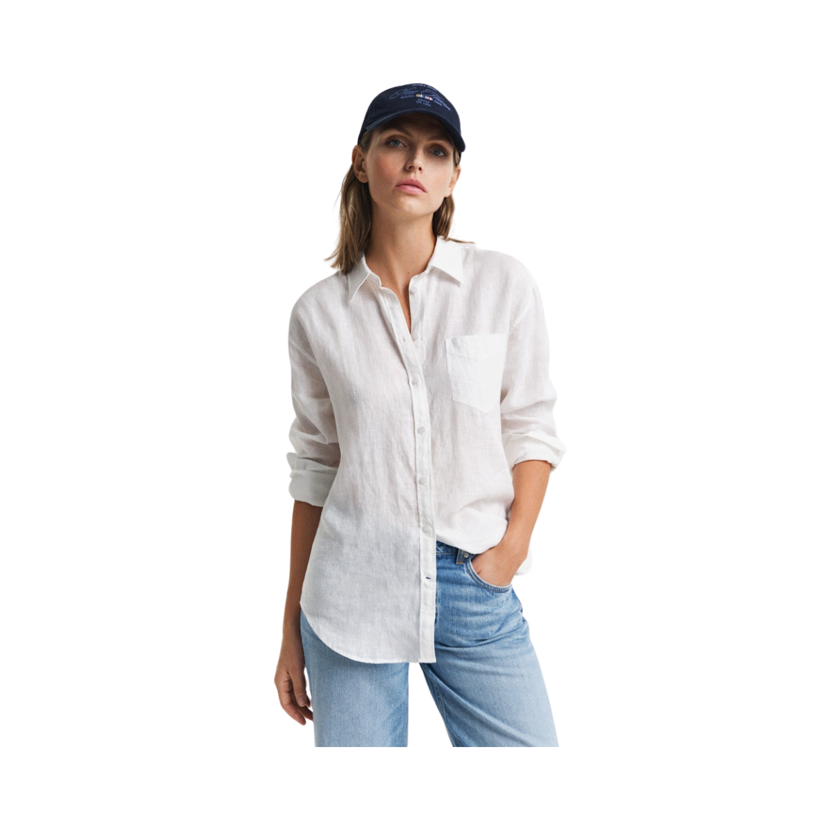 REL LINEN SHIRT - WHITE