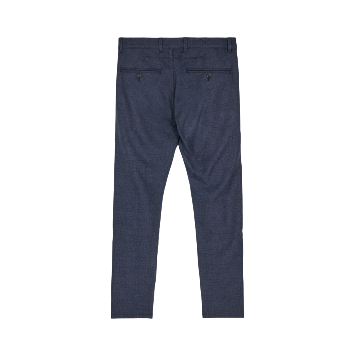 Paul Class Check Pants - Navy