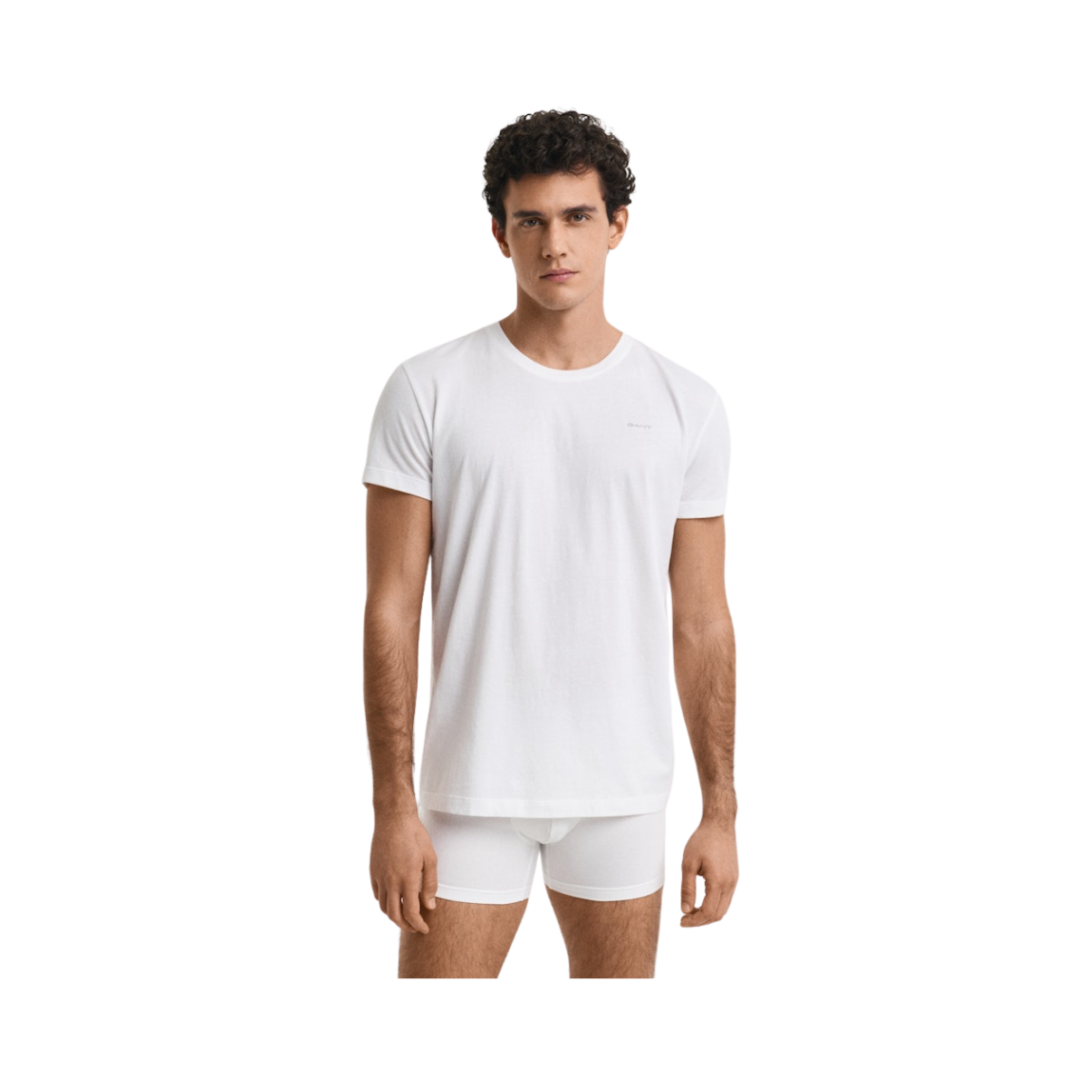 2-Pack Crew Neck T-Shirts - White