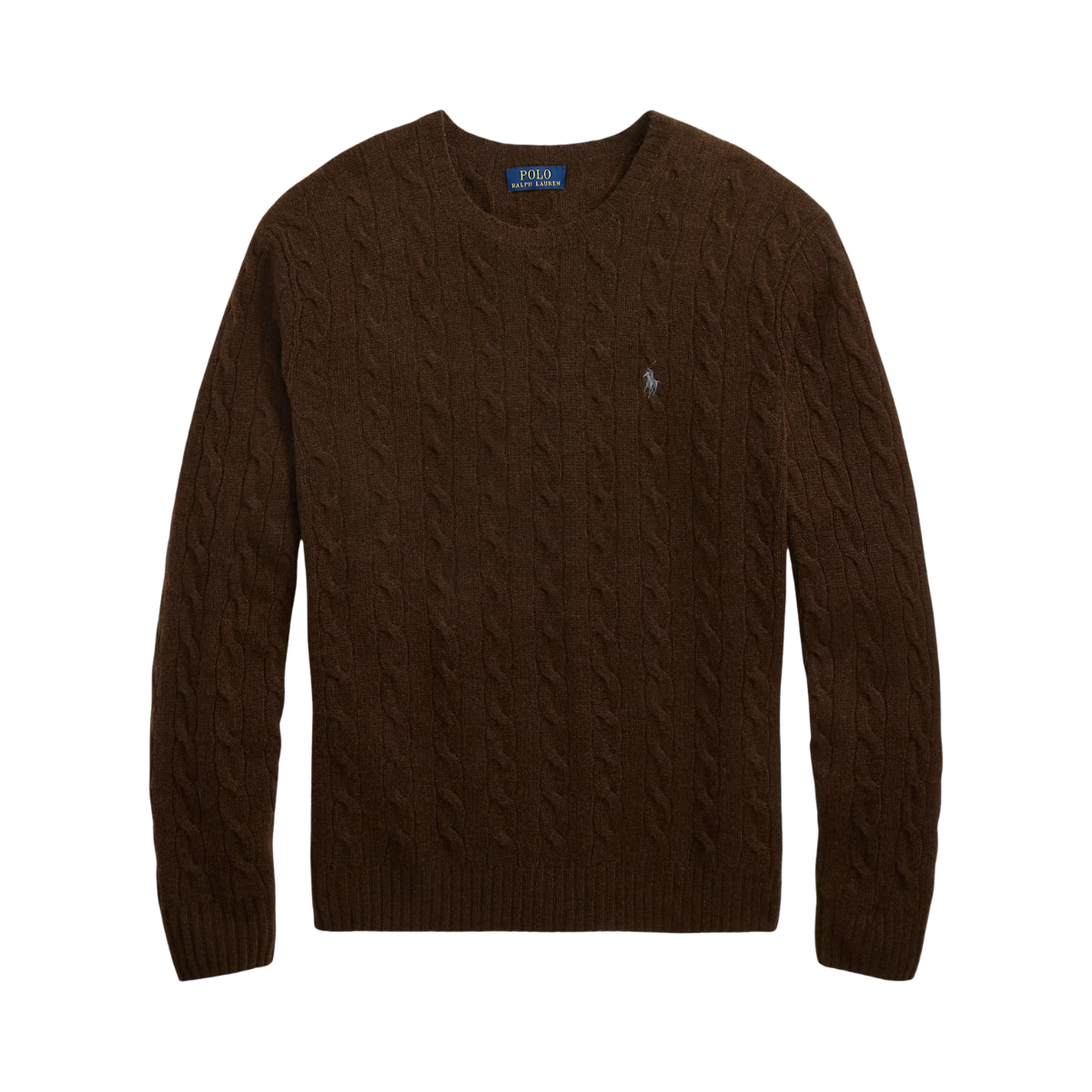 Cable-Knit Wool-Cashmere Sweater - Cacao Brown