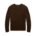 Cable-Knit Wool-Cashmere Sweater - Cacao Brown