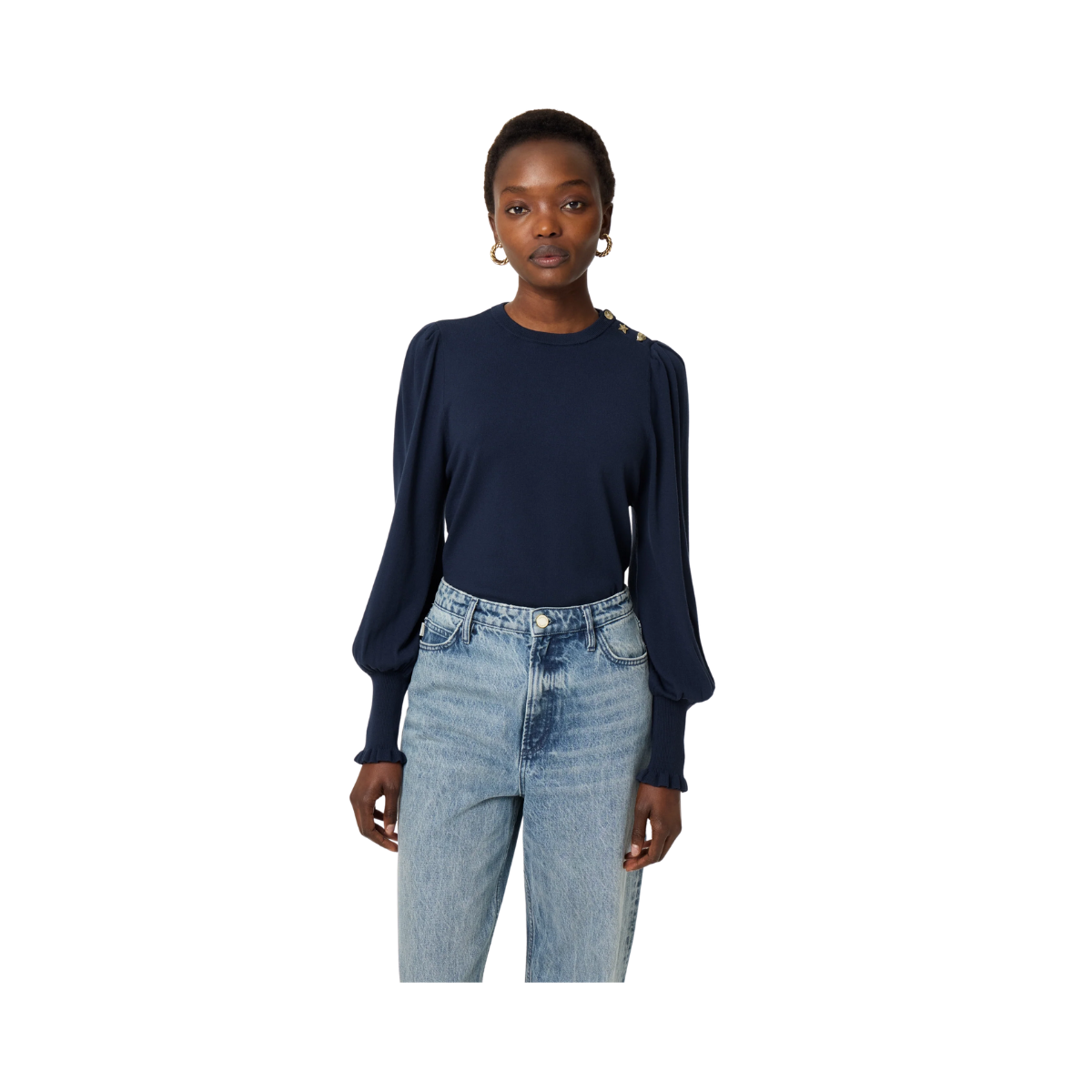 NOOS Molly Balloon Pullover - After Midnight Blue