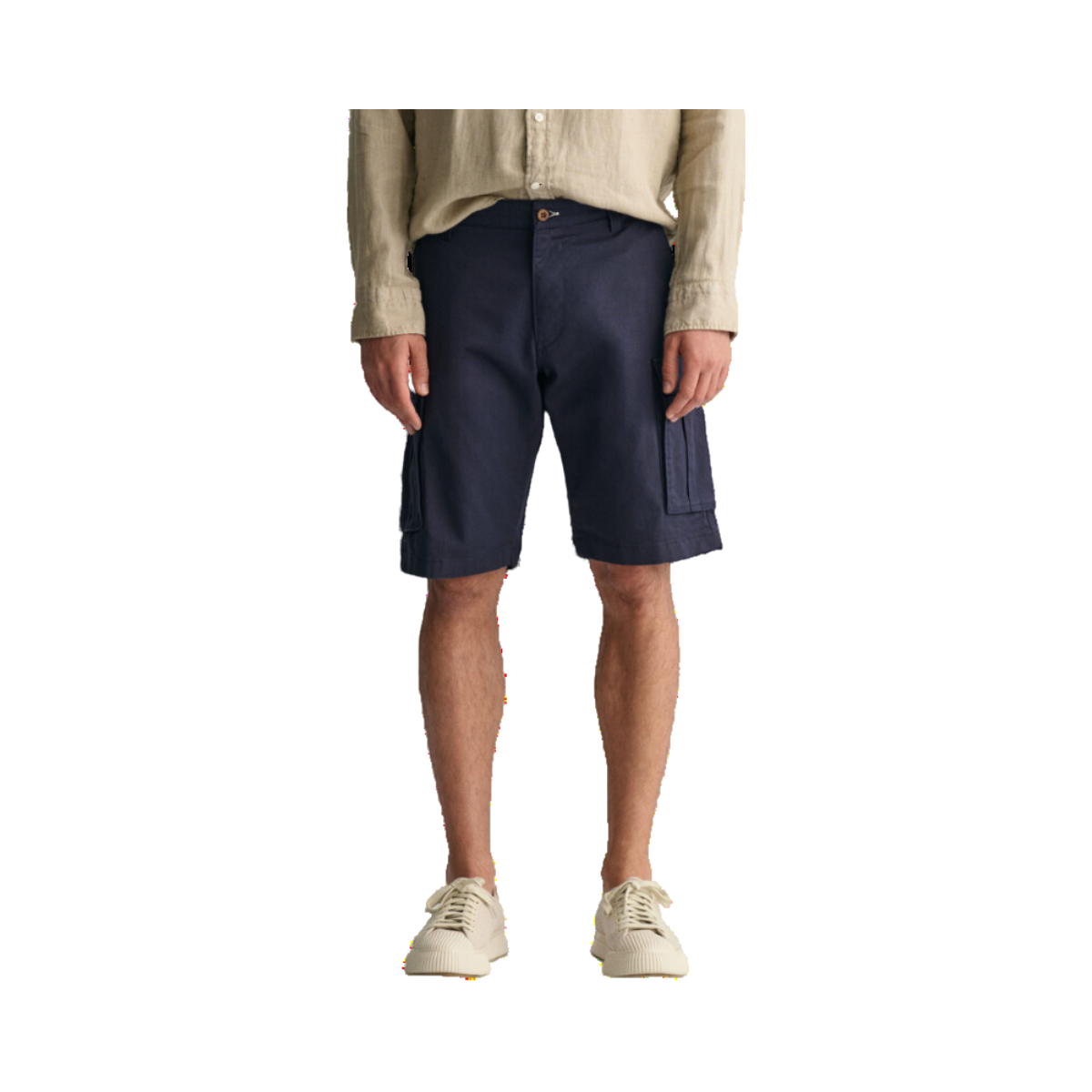 Relaxed Linen DS Shorts - Navy