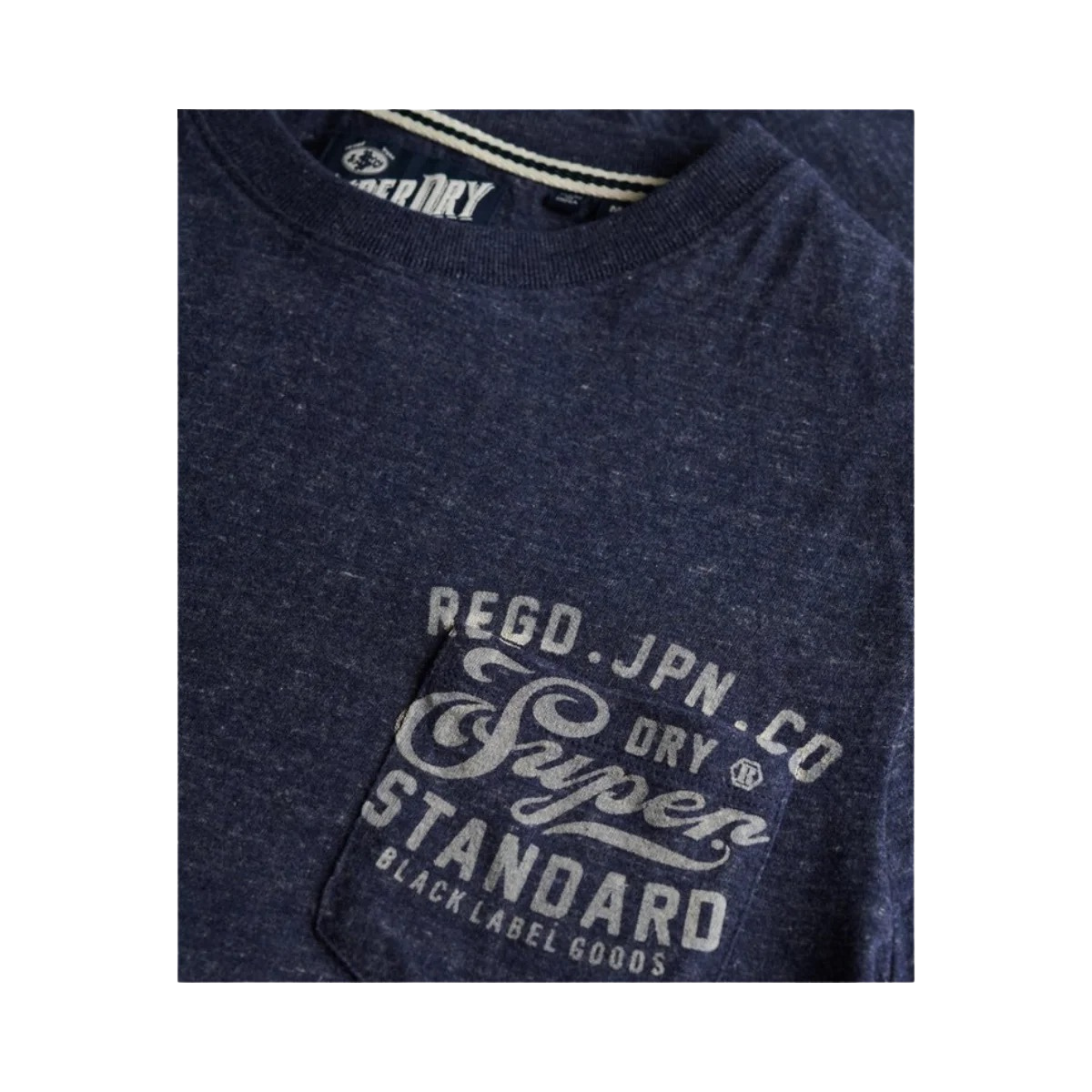 Industrial Relaxed Tee - 1AV Dark Indigo Blue Marl