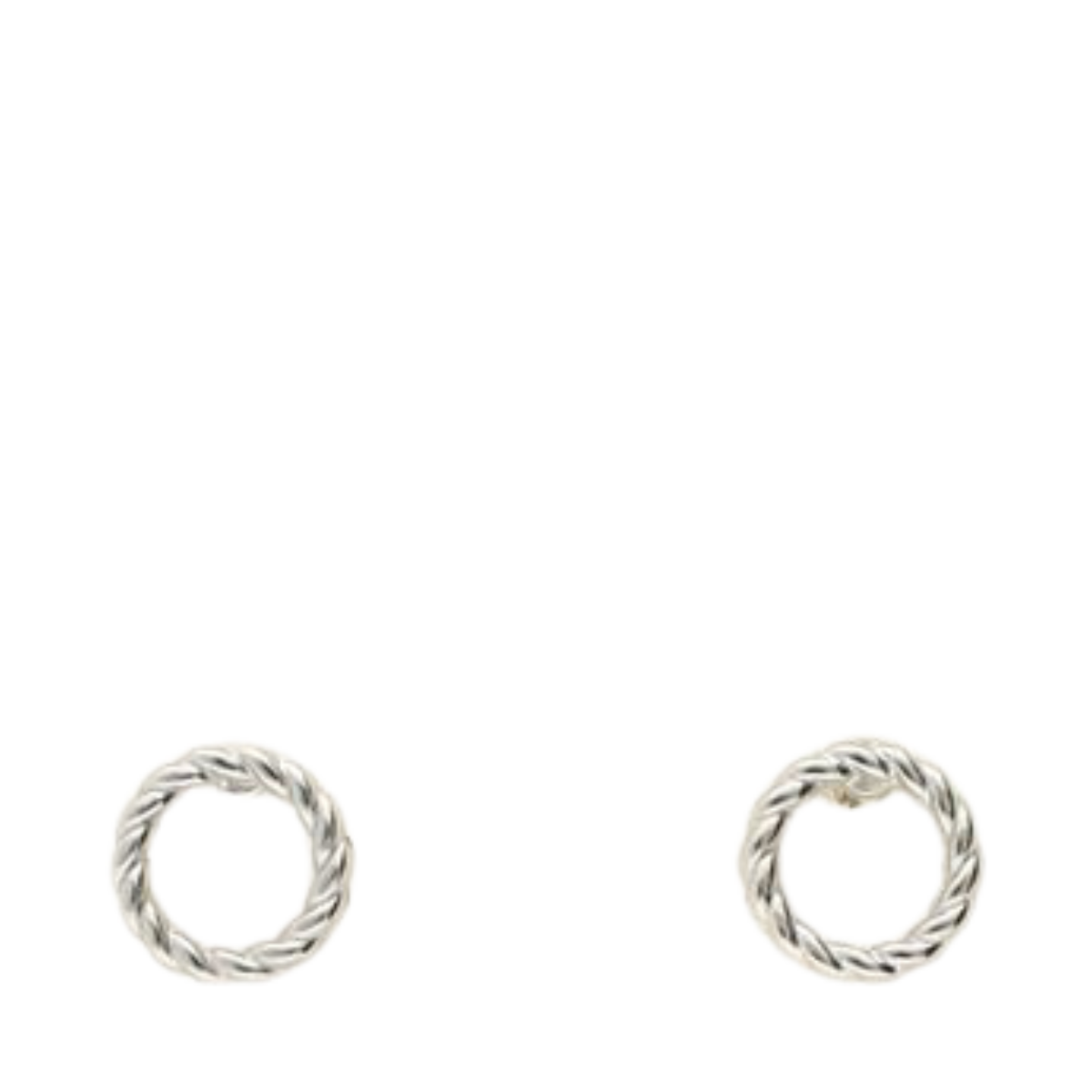 Ear studs round - Silver