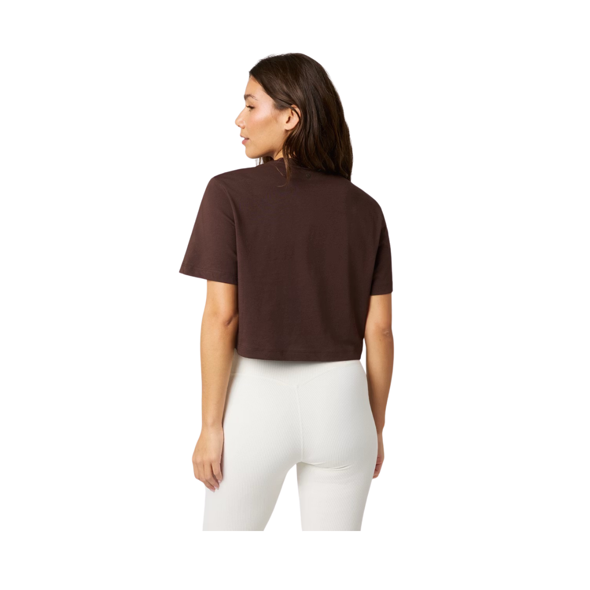 Studio Oversized Cropped T-Shirt - Coffee Bean