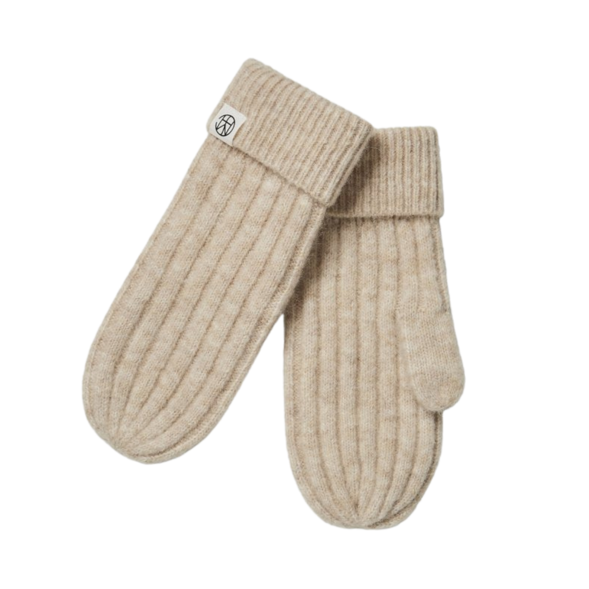 Hope Icon Mittens - Oatmeal Melange