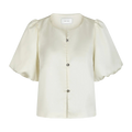 Aisa Dull Satin Blouse - 124 Ivory