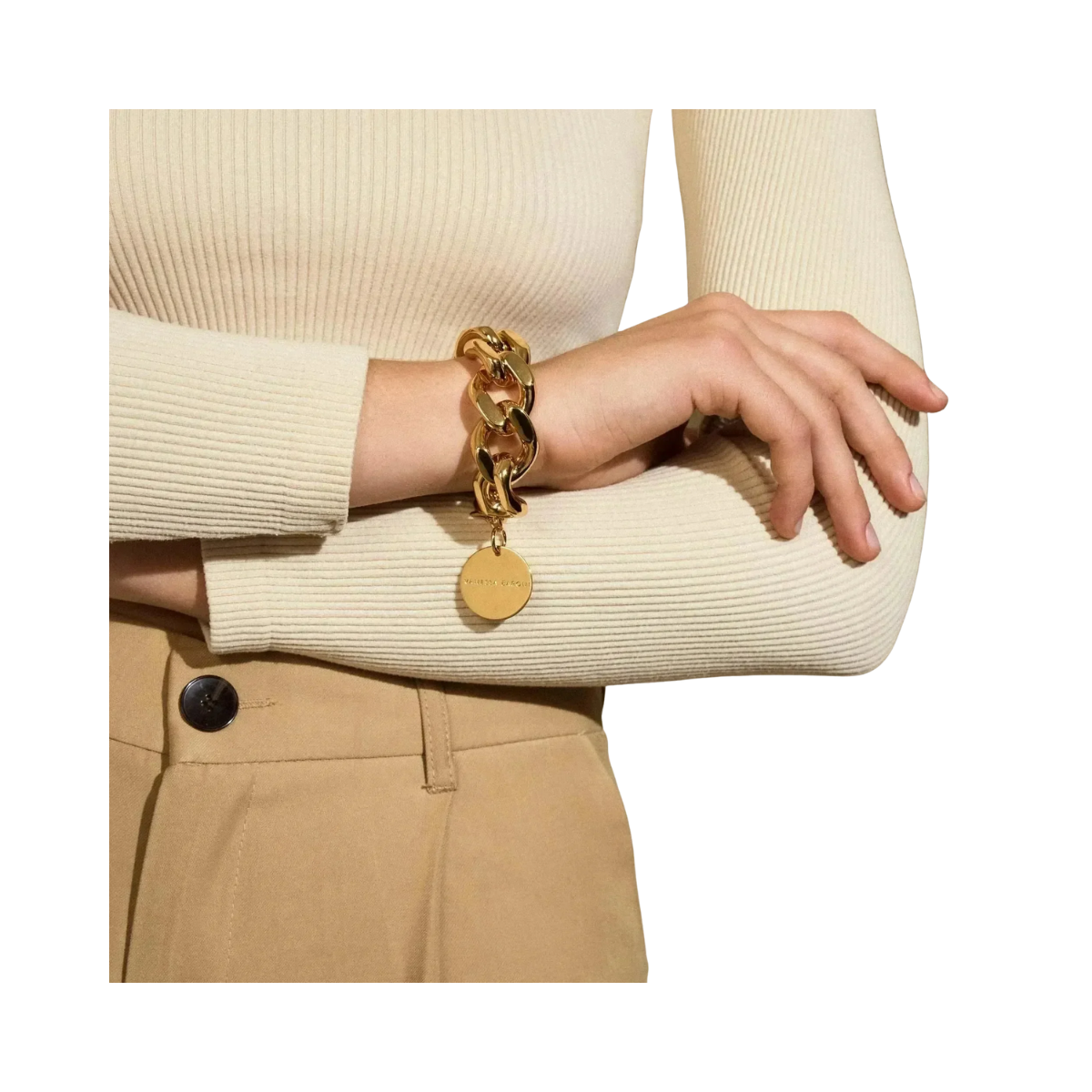 Flat Chain Bracelet - Gold