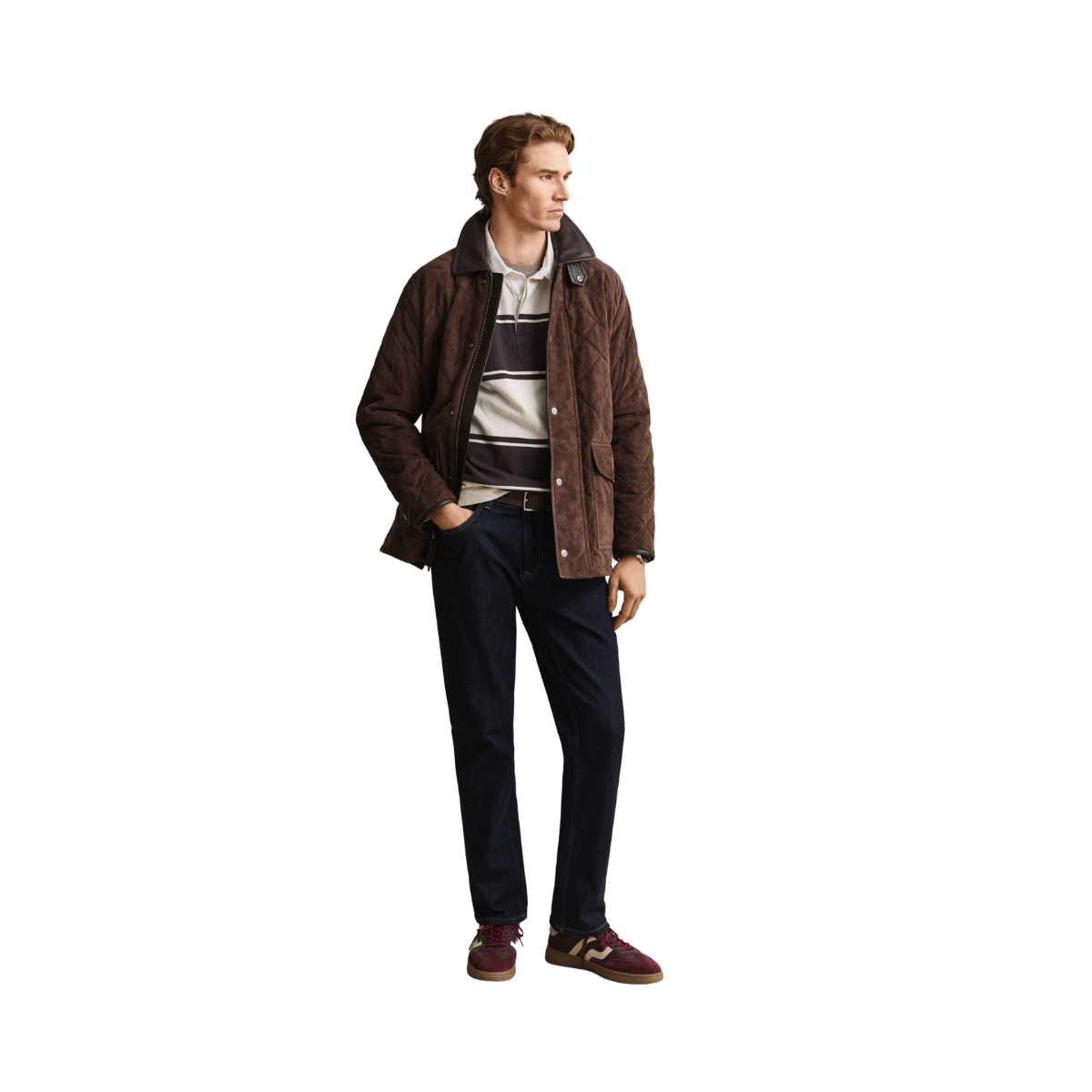 Striped Rugger - Charred Wood Brown