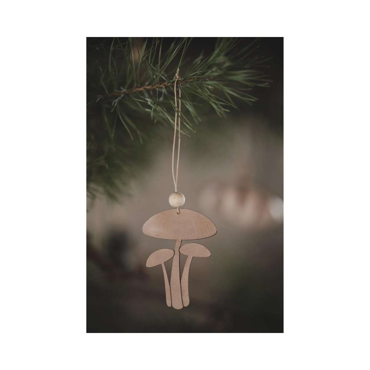 Ornament Mushroom Julgransdekoration - Mid Brown