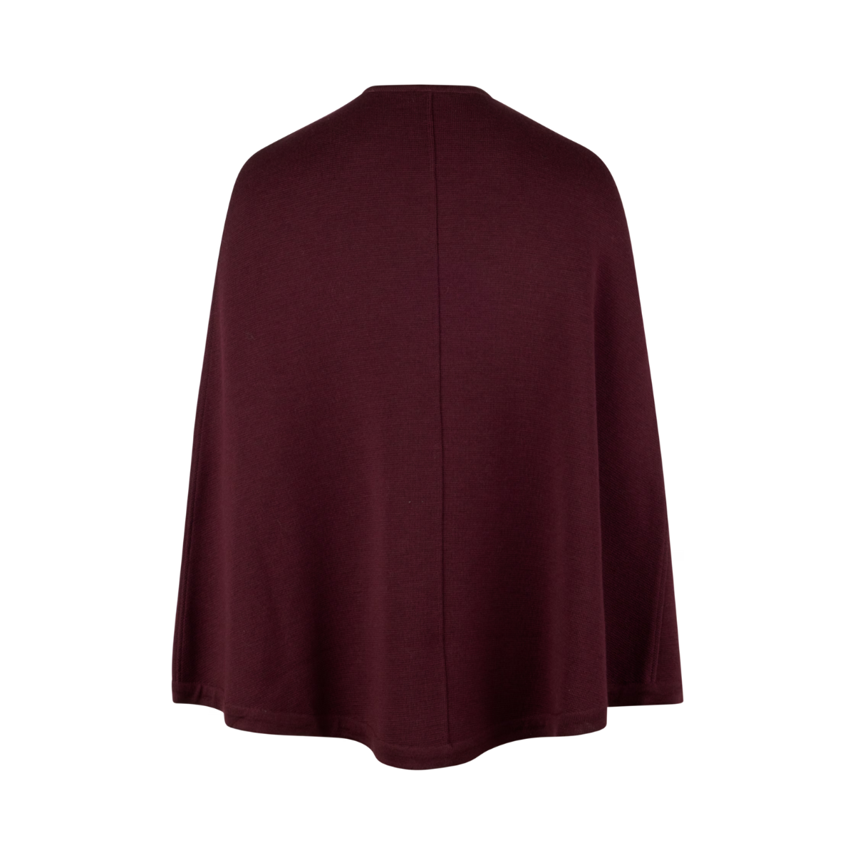 Mary Knit Poncho - Dark Red