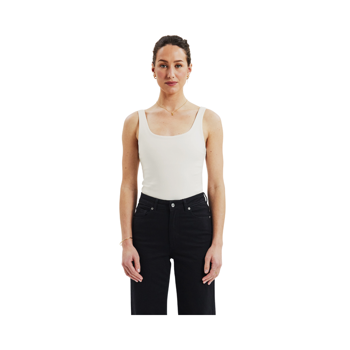 Tank Scoop Back - Ivory