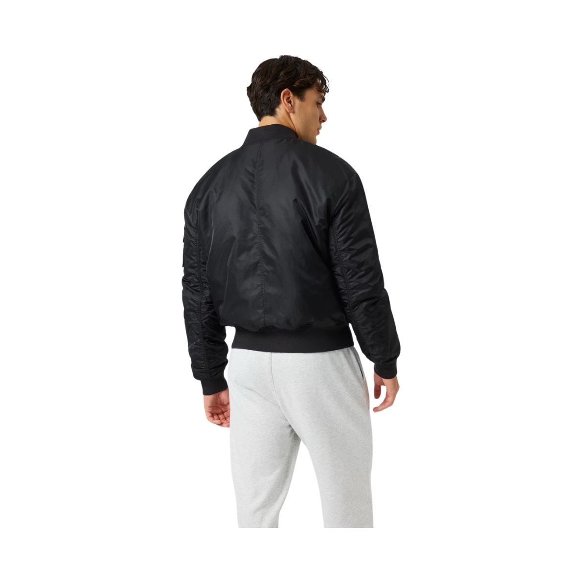 Borg Bomber Jacket - Black Beauty