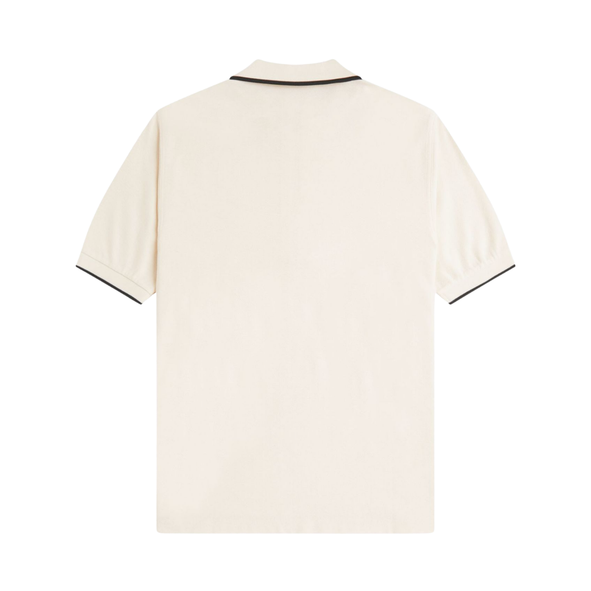 Crepe Pique Polo Shirt - Ecru