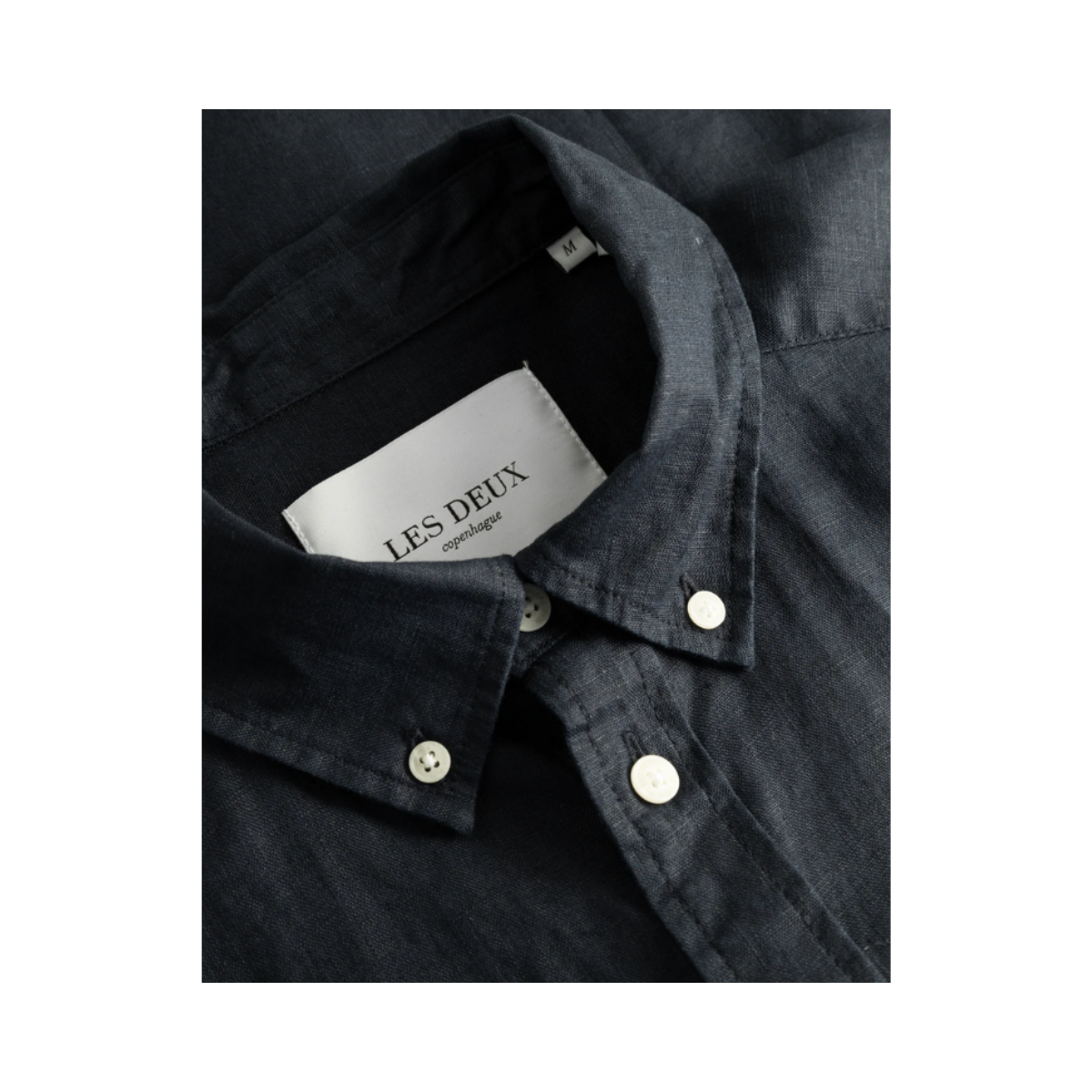 Kris Linen SS Shirt - Navy