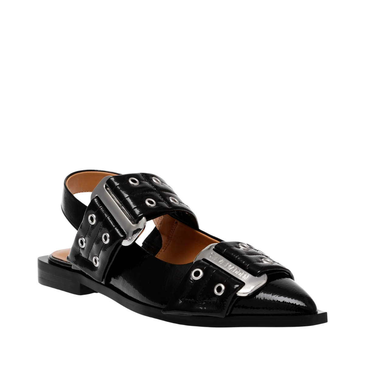 Grand Ave Sandals - Black Patent