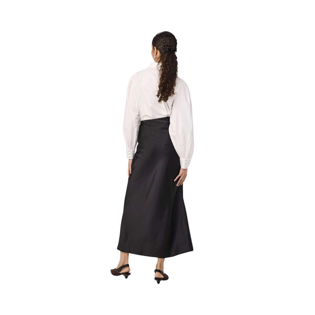 YASPella Highwaist Maxi Skirt - Black