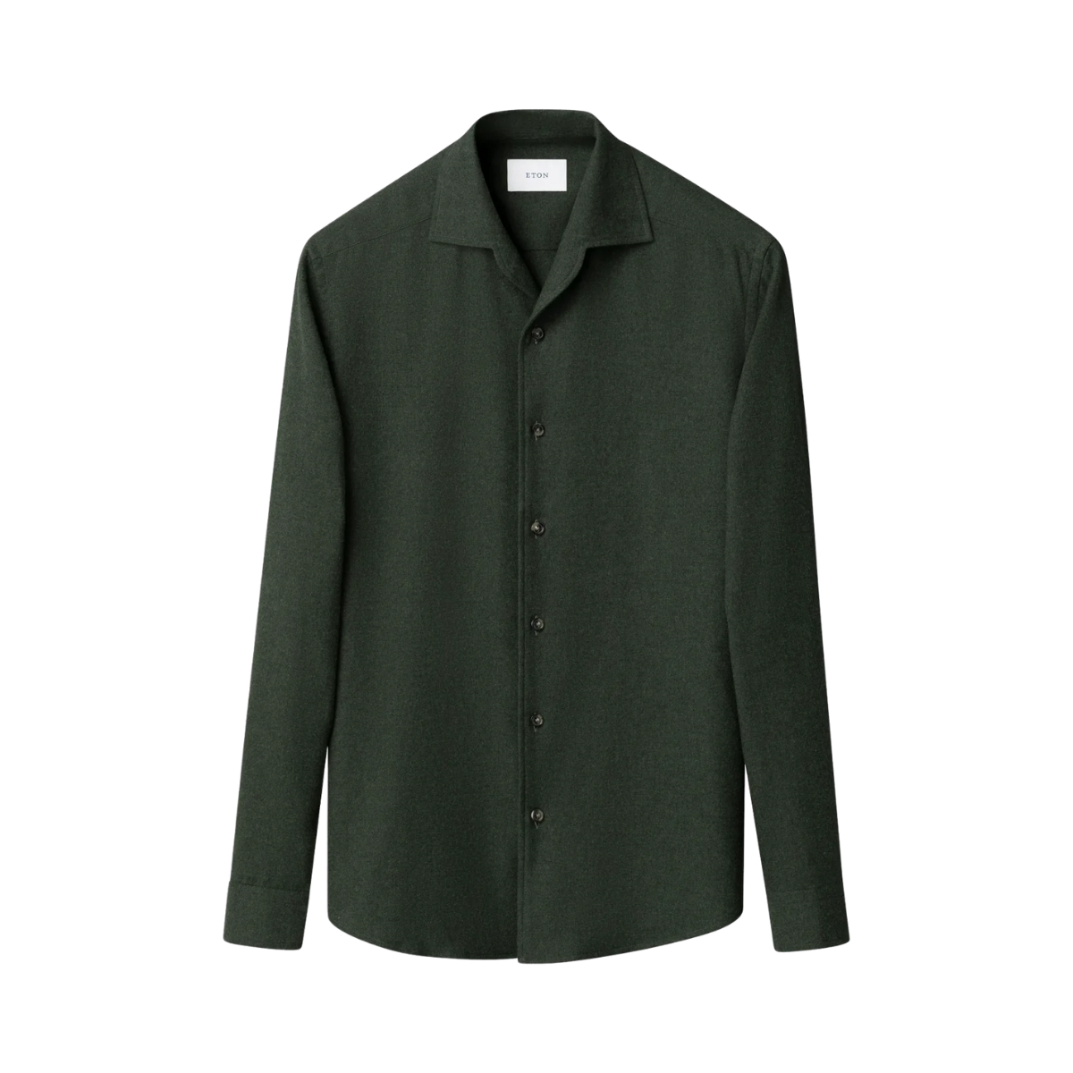 Solid Flannel Shirt - Dark Green