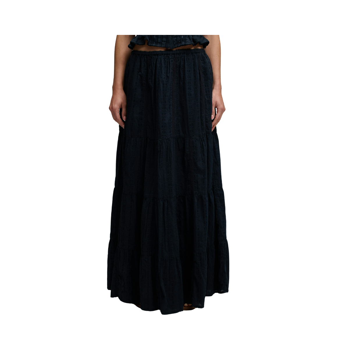 Tiered Maxi Skirt - Eclipse Navy