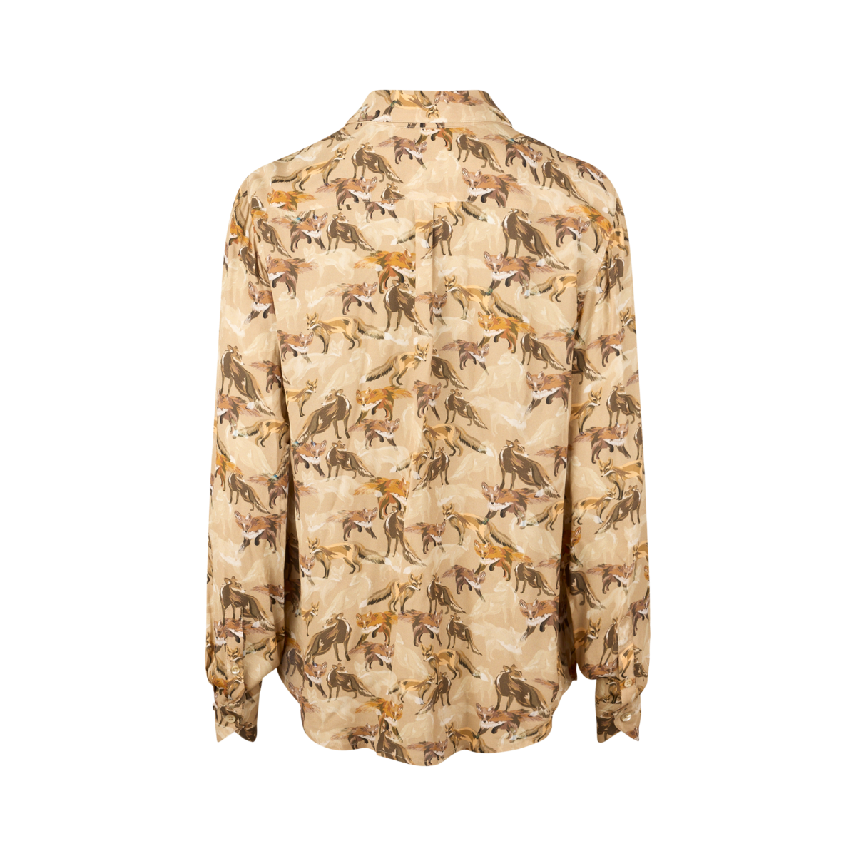 Siri Shirt - Light Brown Pattern