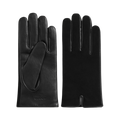 Leather Suede Gloves - Black