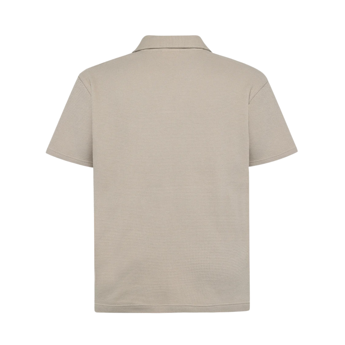 Waffle Polo - Light feather gray