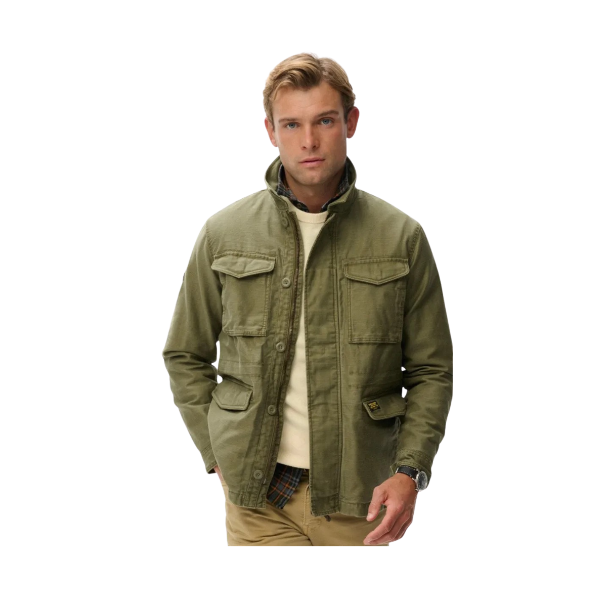 Collared M65 Jacket - Burnt Olive
