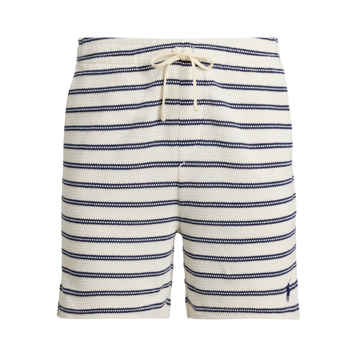 Knit Shorts - Pale Cream/Newport Navy