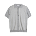 5629  Polo Shirt - Light Grey Pattern