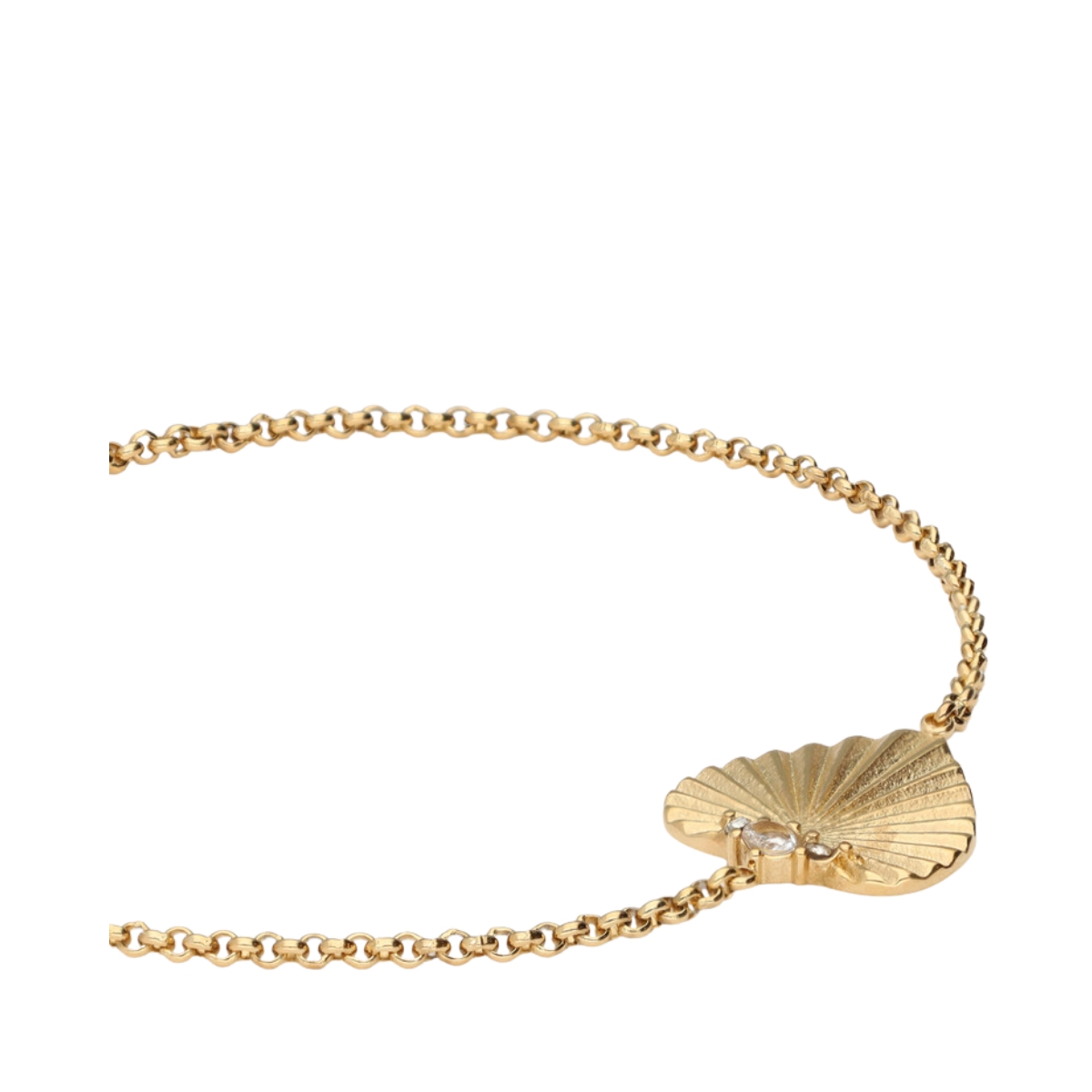 Bracelet heart multi strass - Gold