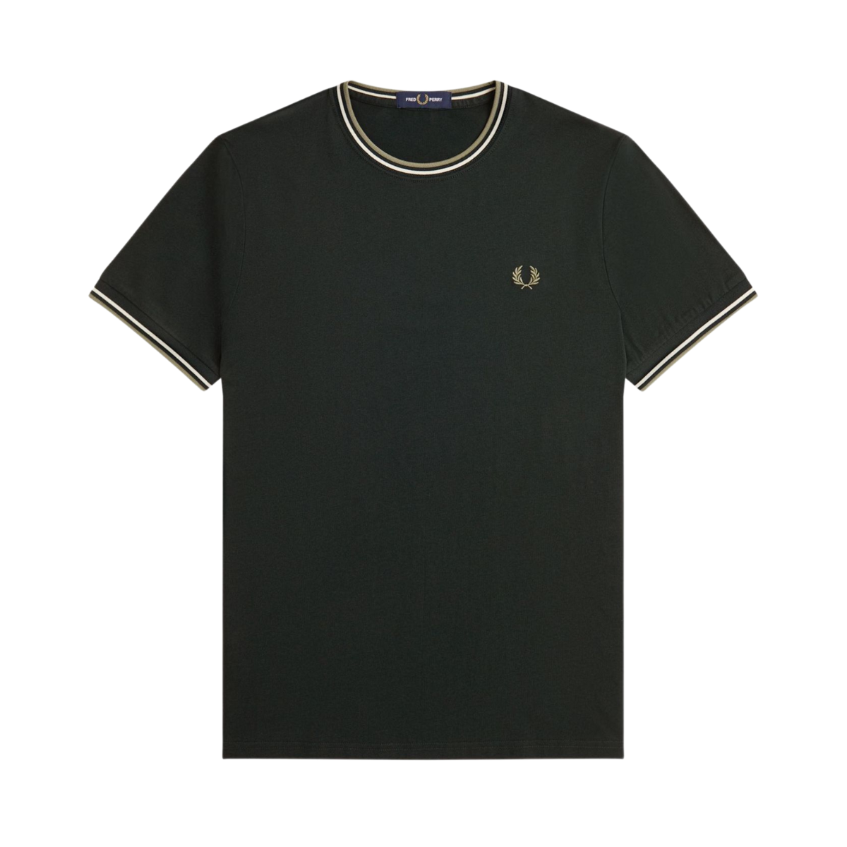 Twin Tipped T-Shirt - Night Green/Light Ecru/Oliv Mint