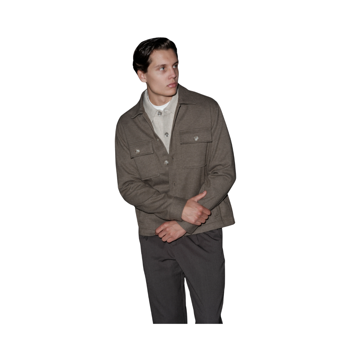 Charles Overshirt - Greige