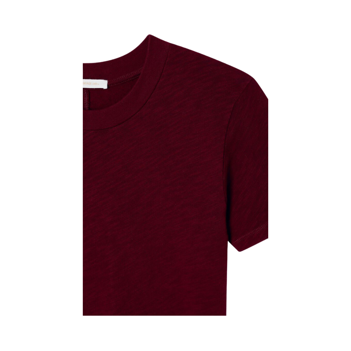 T-Shirt Ajuste Mc Col Rond - Cerisier Vintage