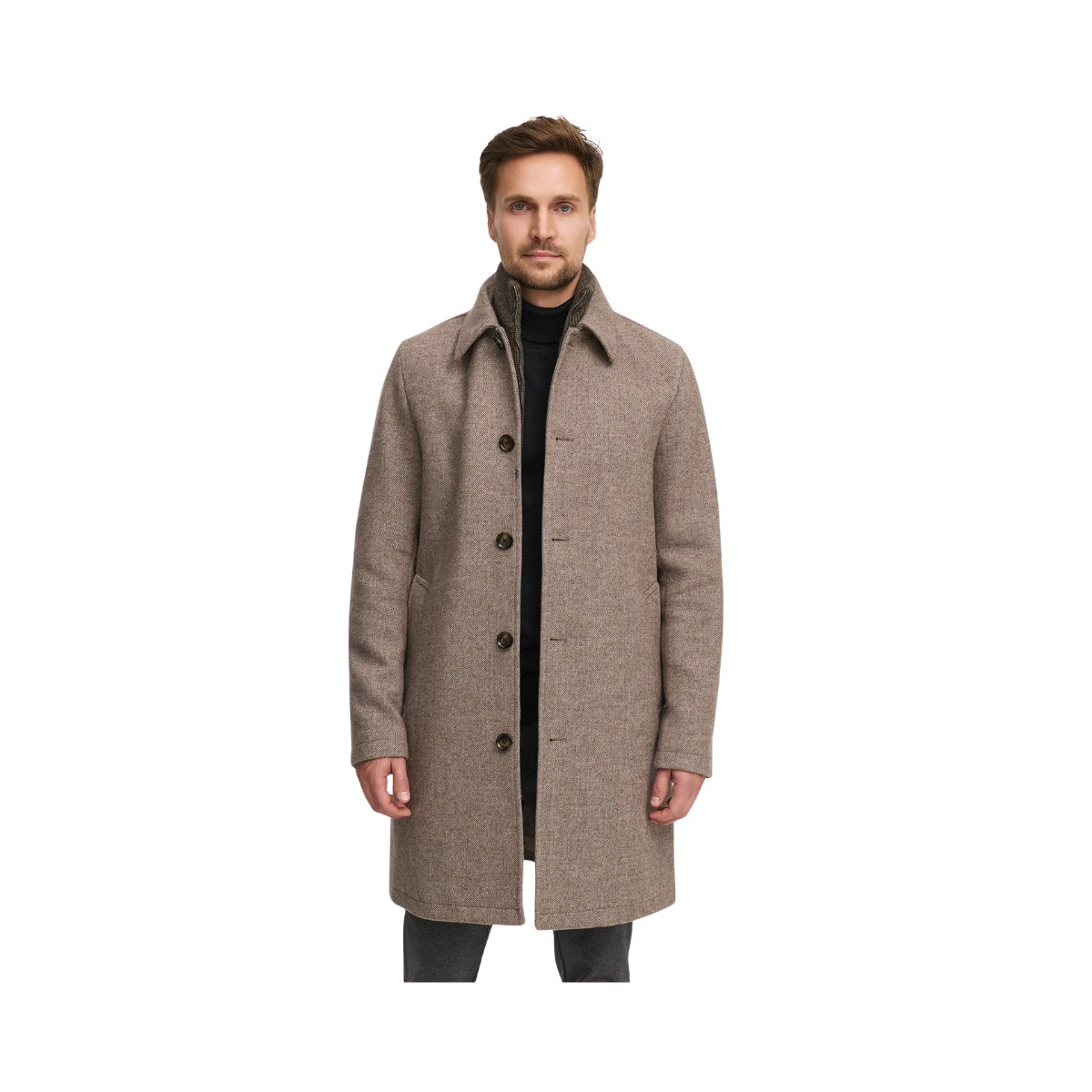 JFTyler coat - Brown mix
