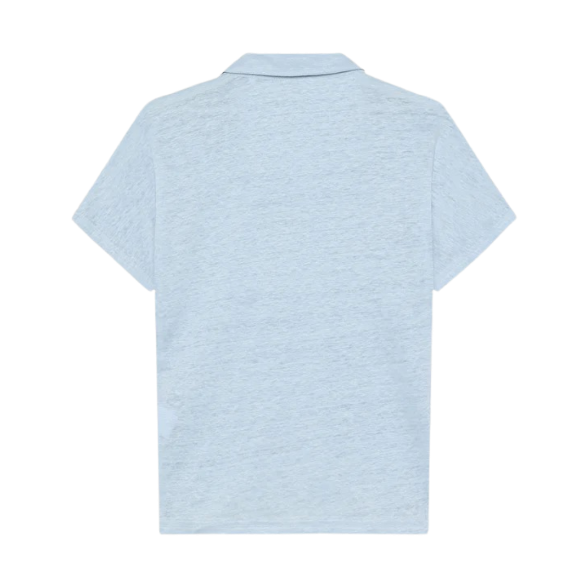 Linen Split Neck Polo - Skyway