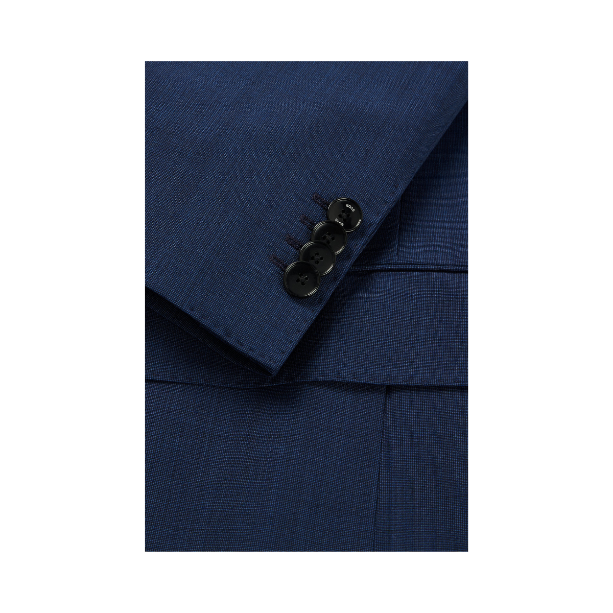 SLIM-FIT SUIT IN MICRO-PATTERNED STRETCH CLOTH 224 - Blue