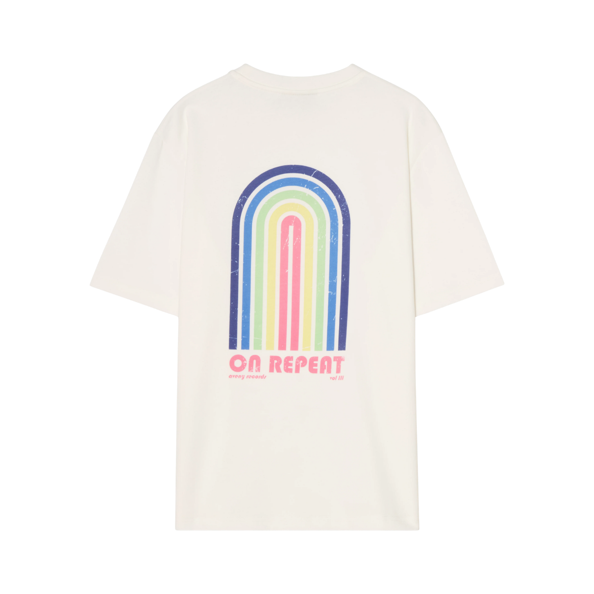 Berkeley Tee On Repeeat Front And Back - Almost White